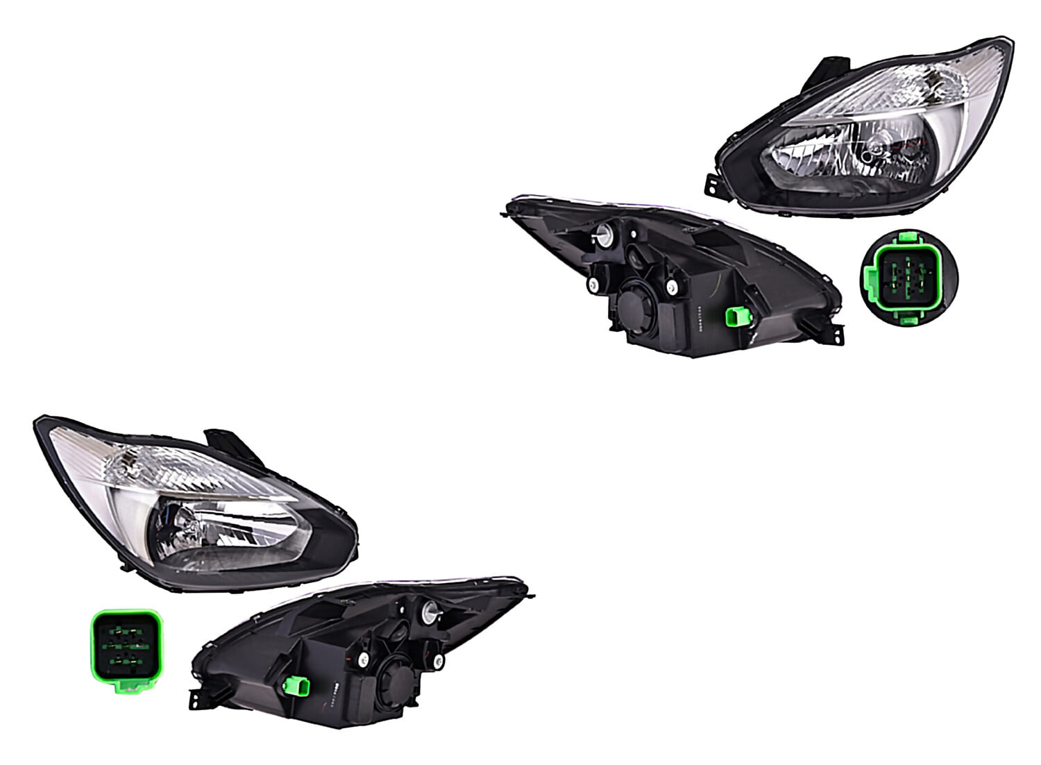 Par De Faros Para Foco Halógeno Sin Foco