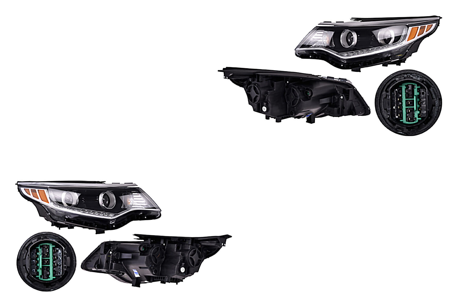 Par De Faros Para Foco Halógeno Con Luz De Día