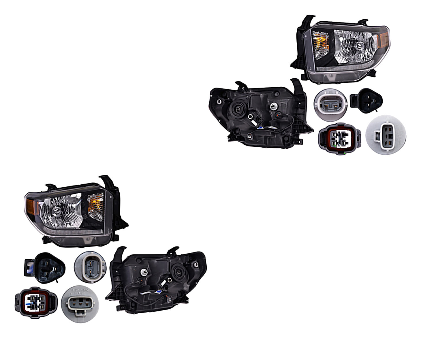 Par De Faros Con Motor Con Luz De Día