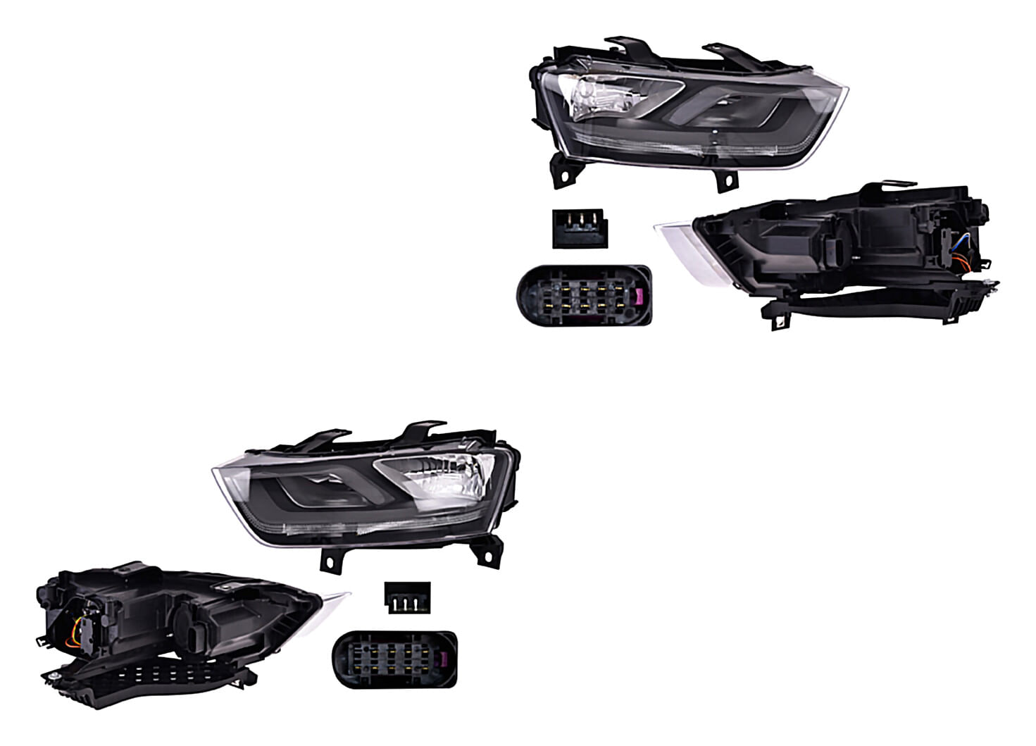Par De Faros Eléctrico Con Motor Sin Foco