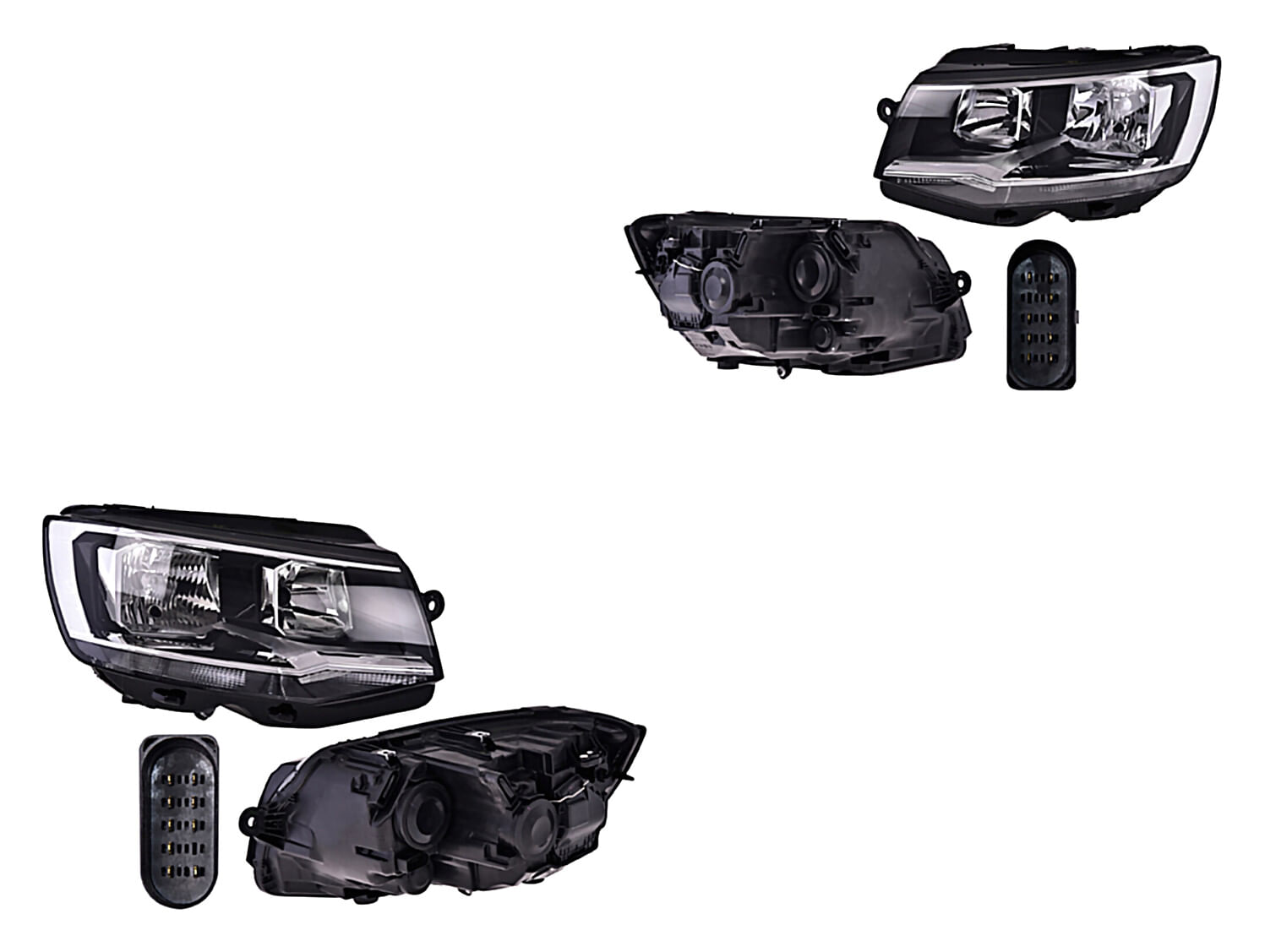 Par De Faros Eléctrico Con Motor Para Foco H7
