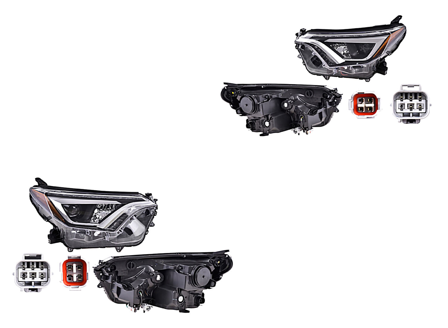 Par De Faros Sin Foco Con Leds