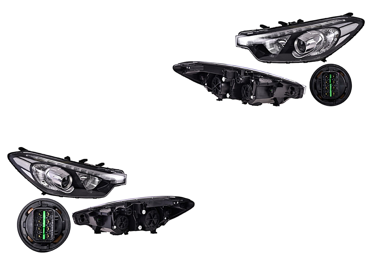 Par De Faros Manual Sin Foco Con Leds