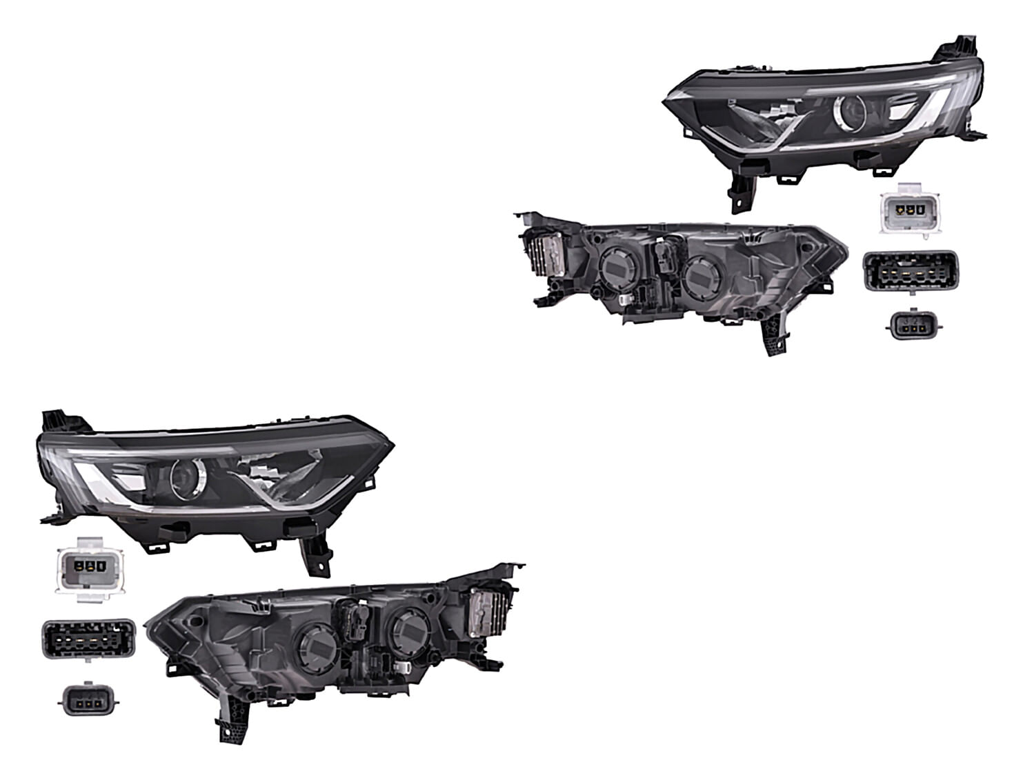 Par De Faros Eléctrico Con Motor Con Leds