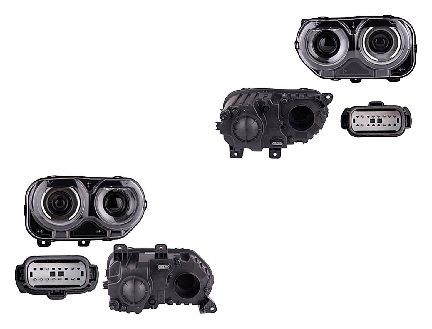 Par De Faros Para Foco Halógeno
