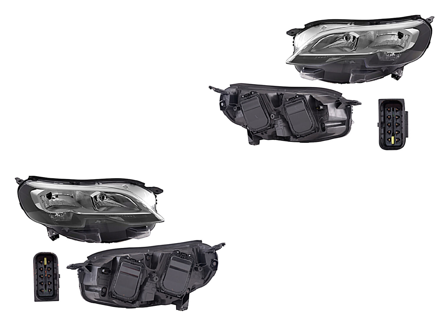 Par De Faros Eléctrico Con Motor