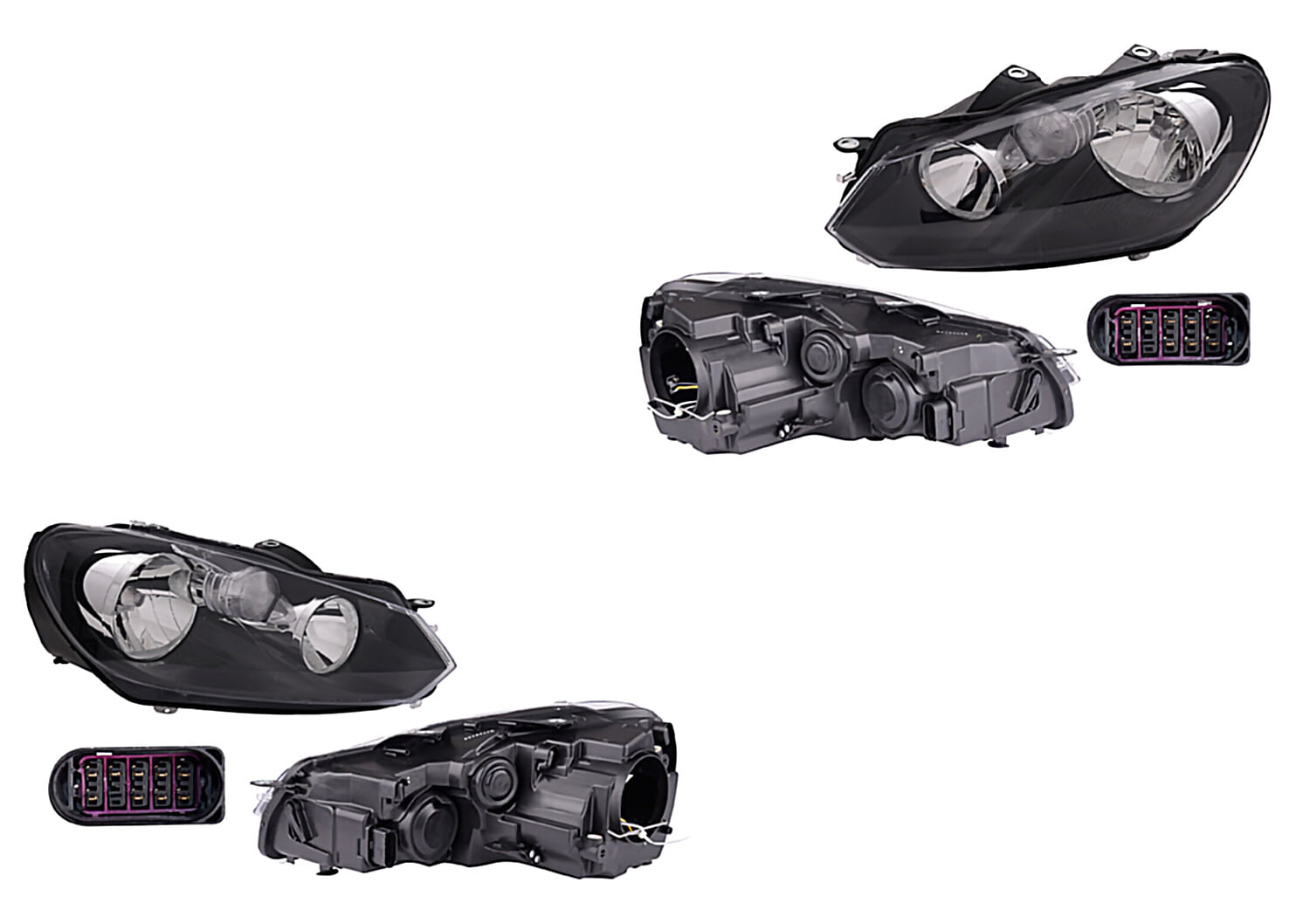 Par De Faros Eléctrico Con Motor Sin Foco