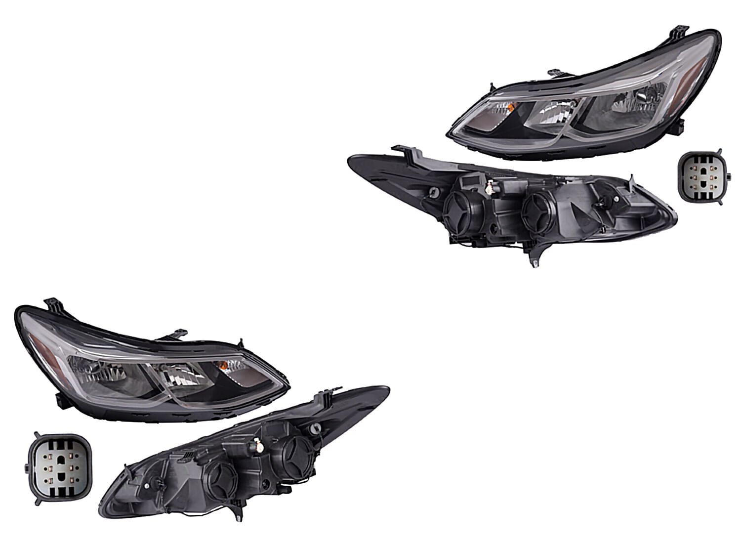 Par De Faros Para Foco Halógeno Sin Luz De Día