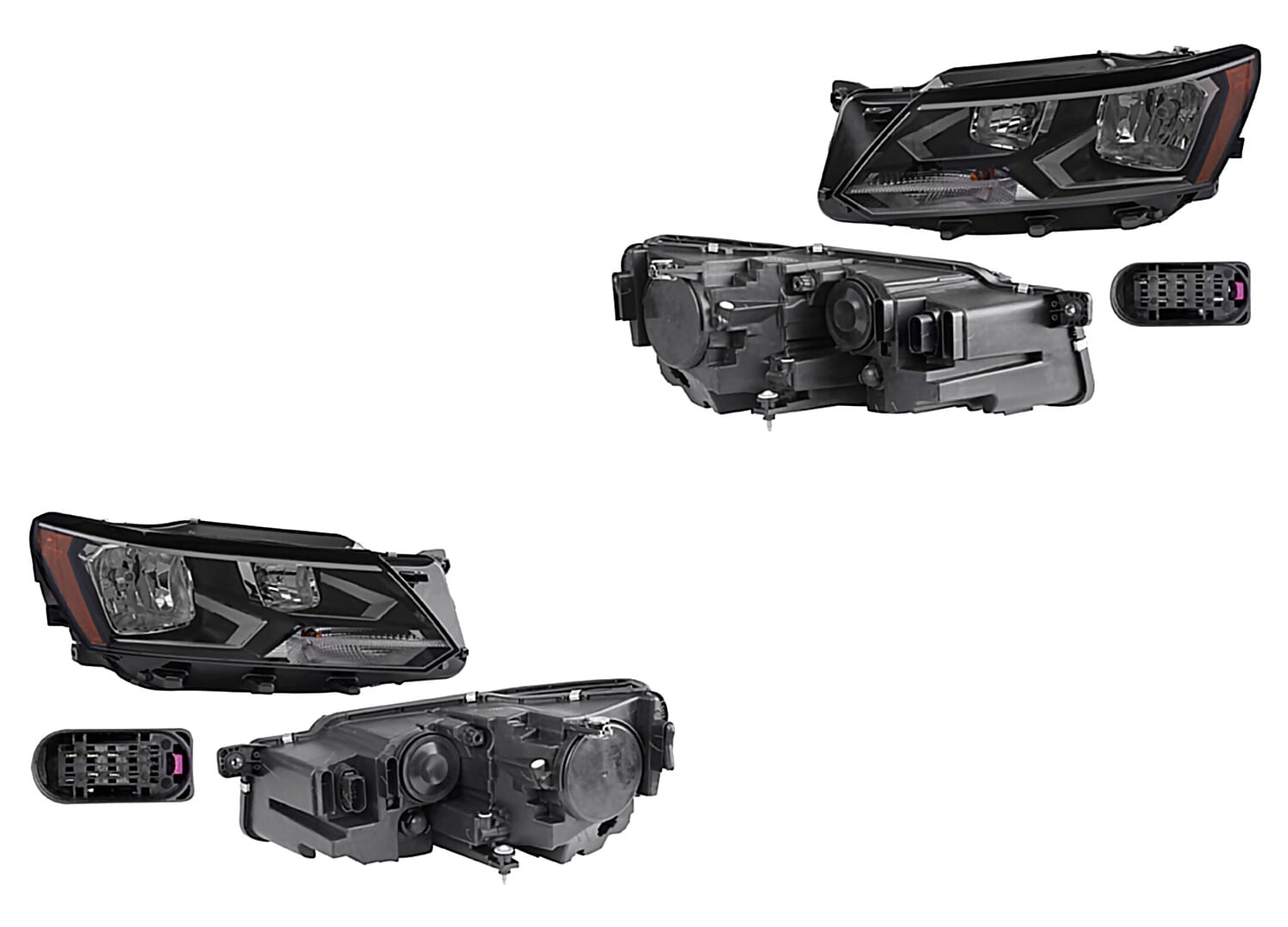Par De Faros Para Foco Halógeno