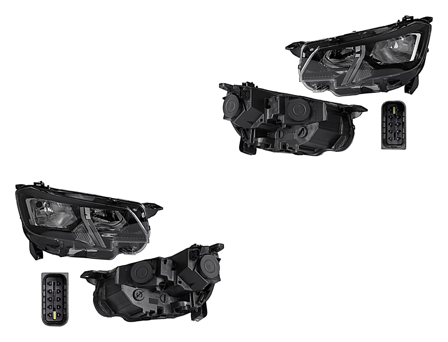 Par De Faros Eléctrico Con Motor Sin Foco
