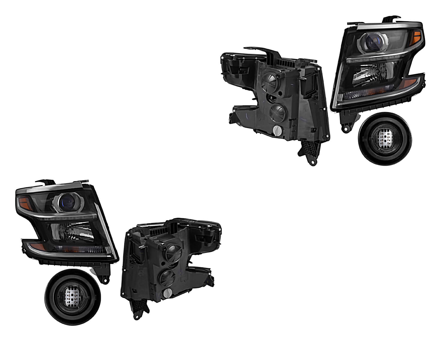 Par De Faros Para Foco Halógeno