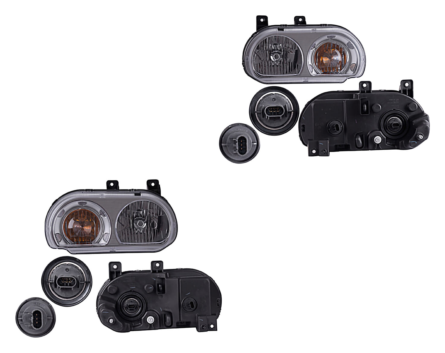 Par De Faros Para Foco Halógeno