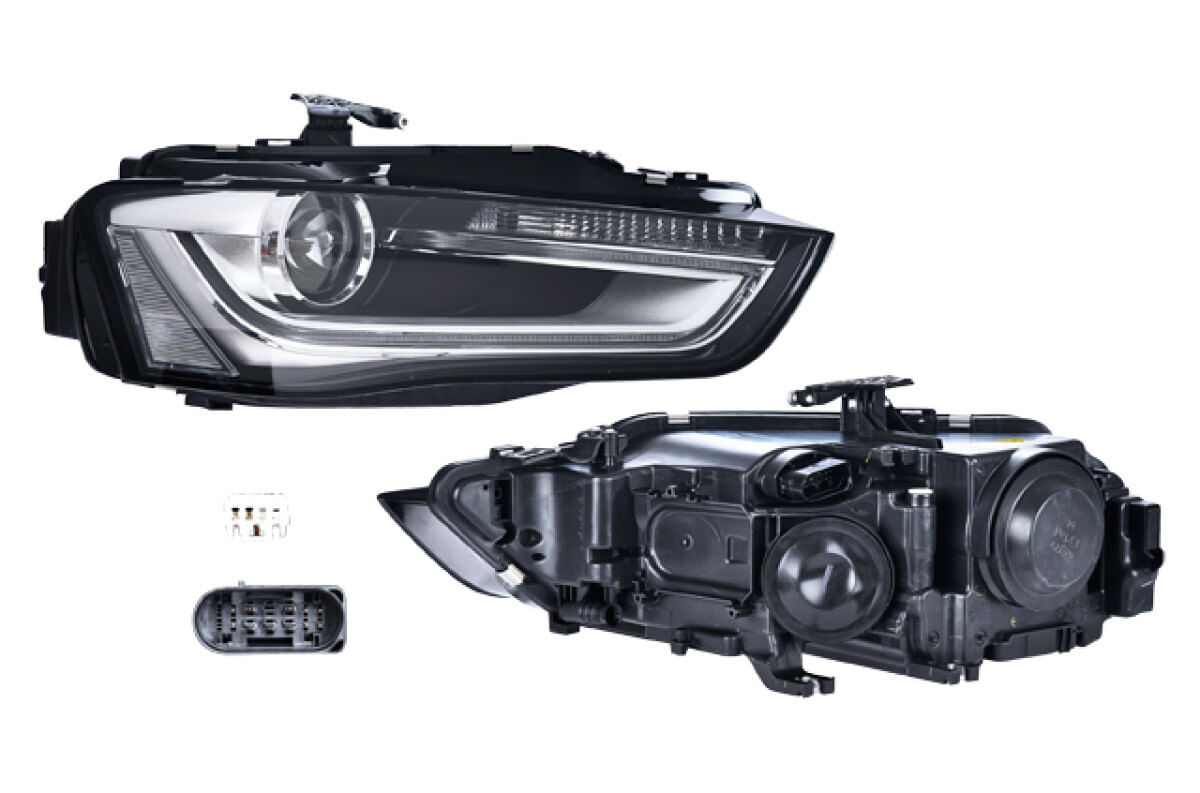 Faro Eléctrico Con Motor Para Foco Xenón Sin Foco Con Leds Con Lupa Lado Pasajero