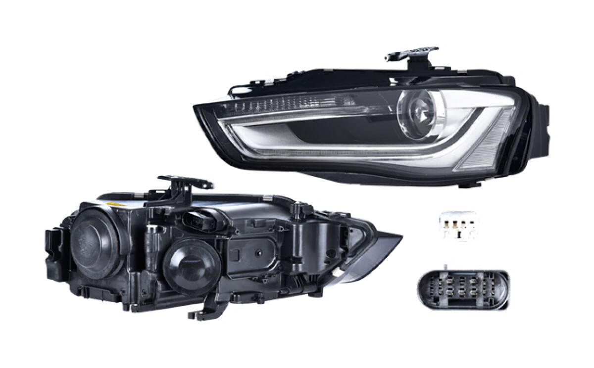 Faro Eléctrico Con Motor Para Foco Xenón Sin Foco Con Leds Con Lupa Lado Conductor