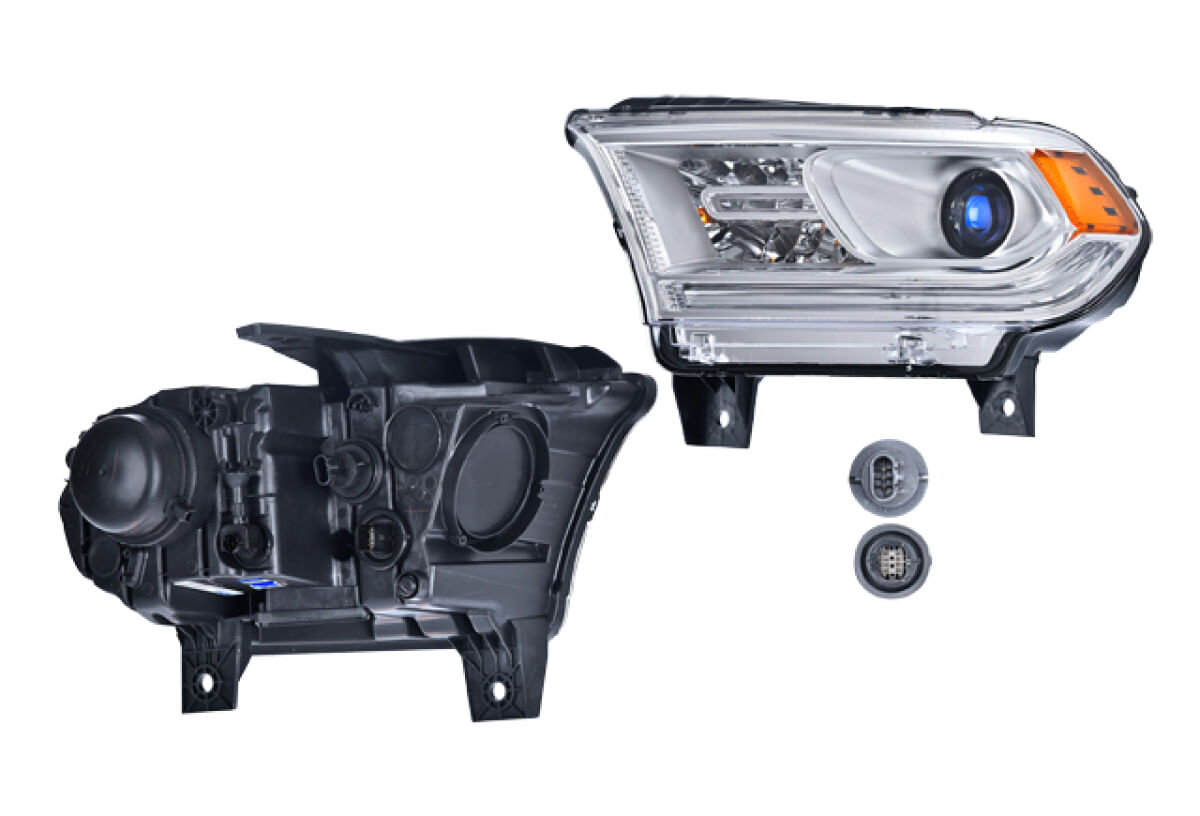 Faro Fondo Cromado Sin Leds Lado Conductor