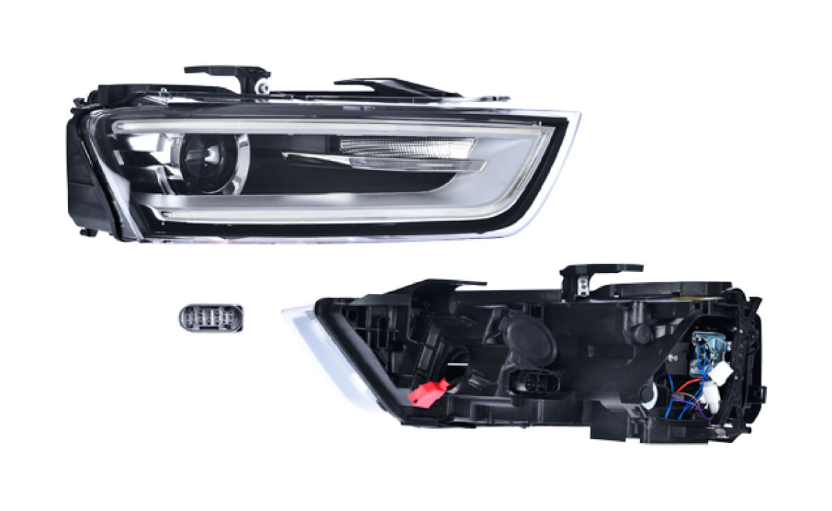 Faro Eléctrico Con Motor Para Foco Xenón Sin Foco Con Leds Lado Pasajero