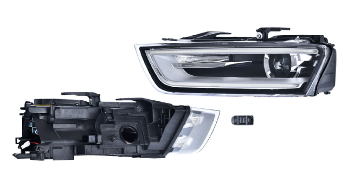 Faro Eléctrico Con Motor Para Foco Xenón Sin Foco Con Leds Lado Conductor