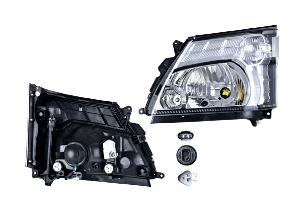 Faro Eléctrico Con Motor Para Foco Halógeno Sin Foco Lado Conductor