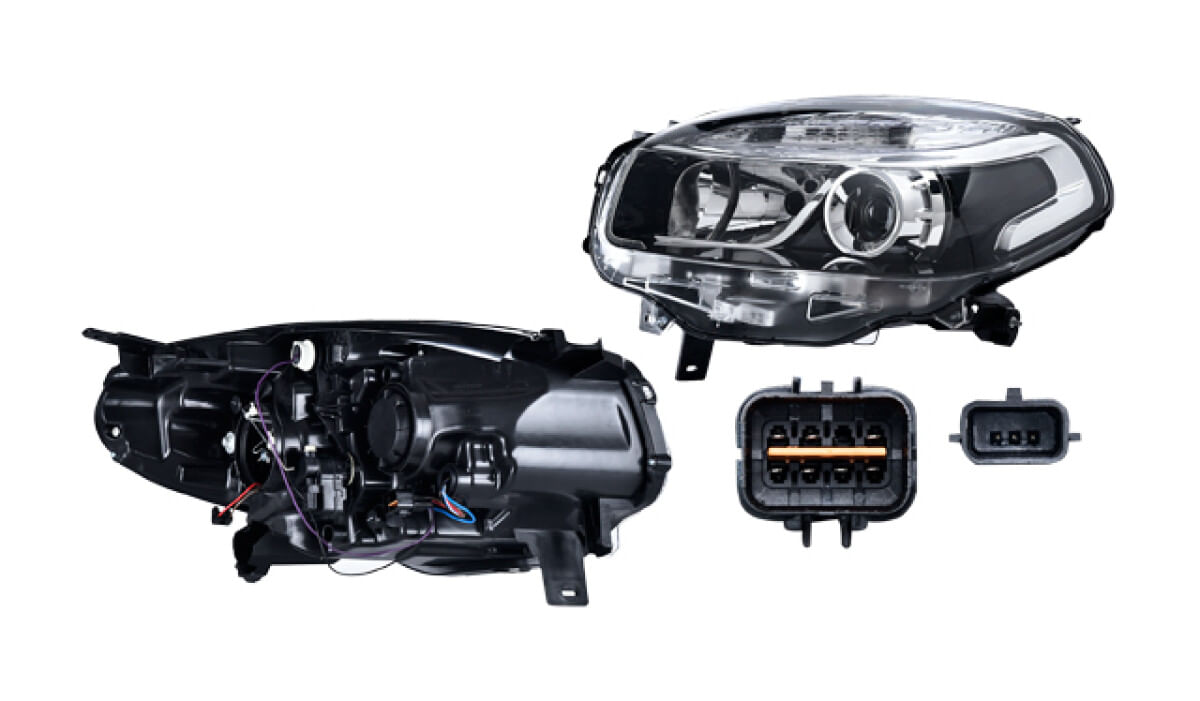Faro Eléctrico Con Motor Para Foco Halógeno Sin Foco Lado Conductor