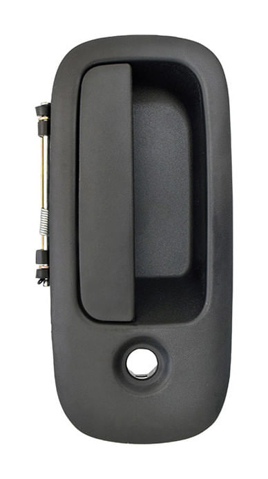 Manija Puerta Exterior Trasera Lateral Negro Con Hoyo Para Llave Lado Pasajero