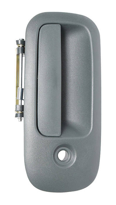 Manija Puerta Exterior Trasera Lateral Gris Obscuro Con Hoyo Para Llave Lado Pasajero