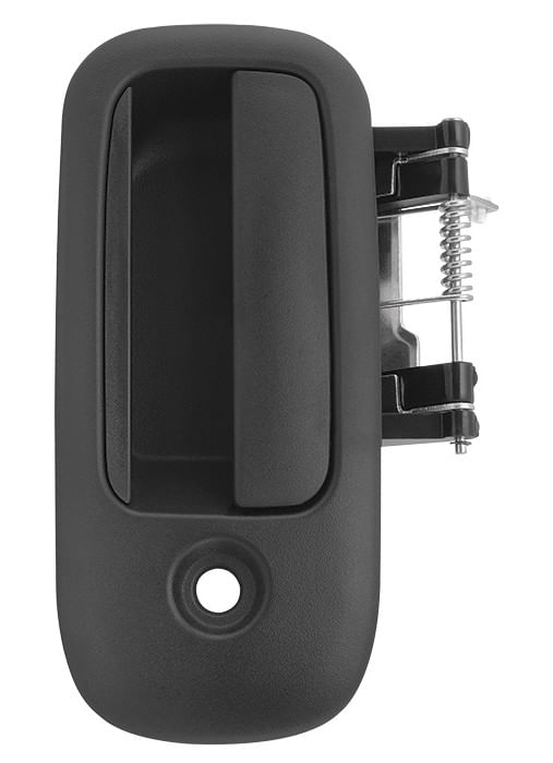 Manija Puerta Exterior Trasera Lateral Lisa Negra Con Hoyo Para Llave Lado Conductor