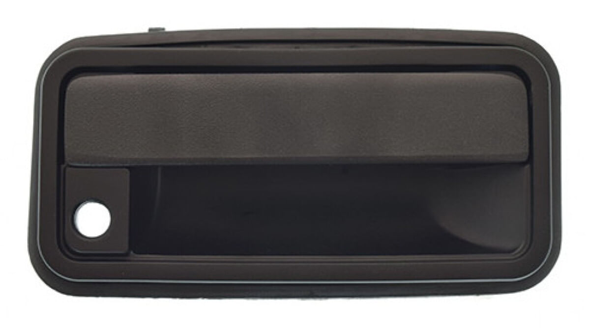 Manija Puerta Exterior Negro Con Hoyo Para Llave