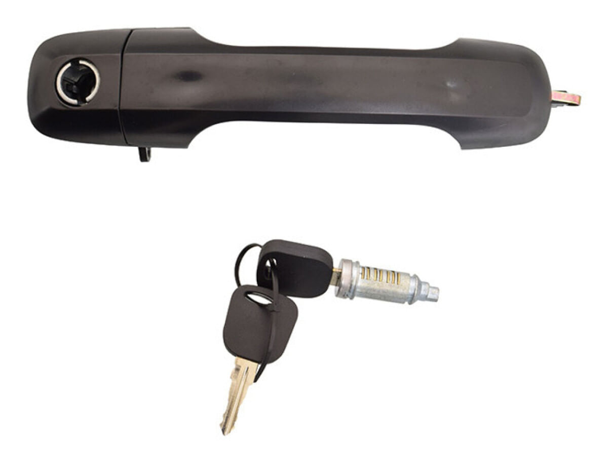 Manija Puerta Exterior Delantera Negro Con Hoyo Lado Conductor
