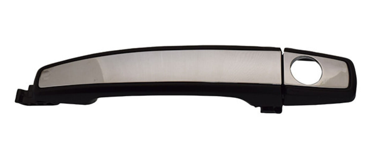 Manija Puerta Exterior Delantera Negro/Cromado Con Hoyo Para Llave Lado Conductor