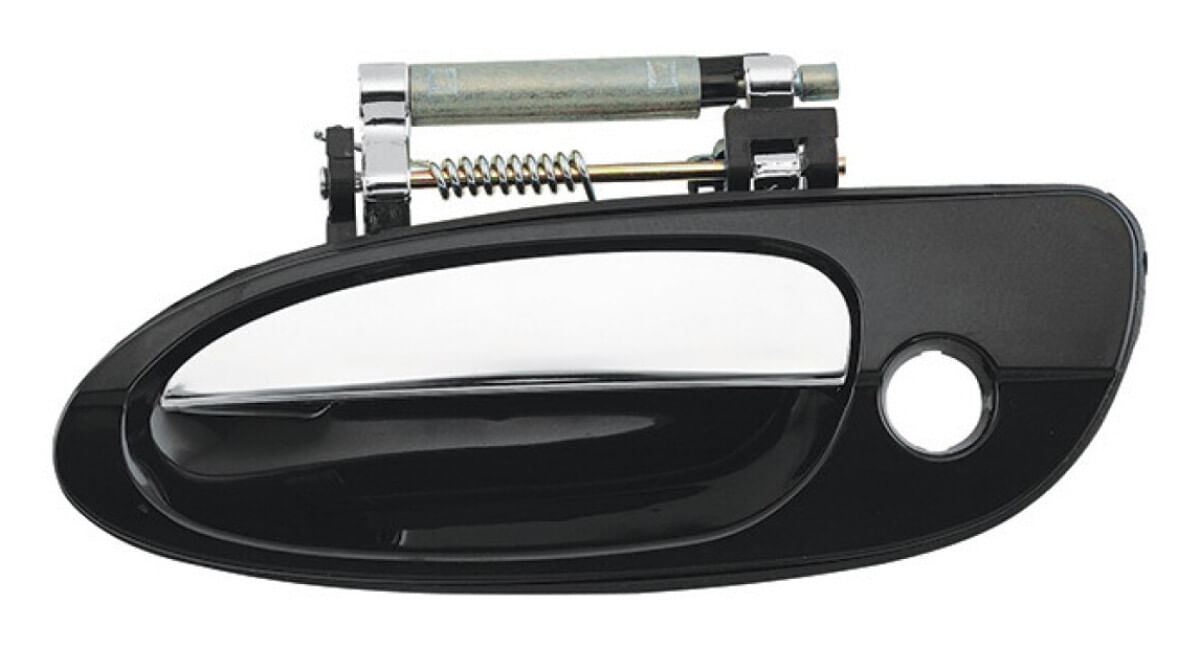 Manija Puerta Exterior Delantera Negro/Cromado Con Hoyo Para Llave Lado Conductor