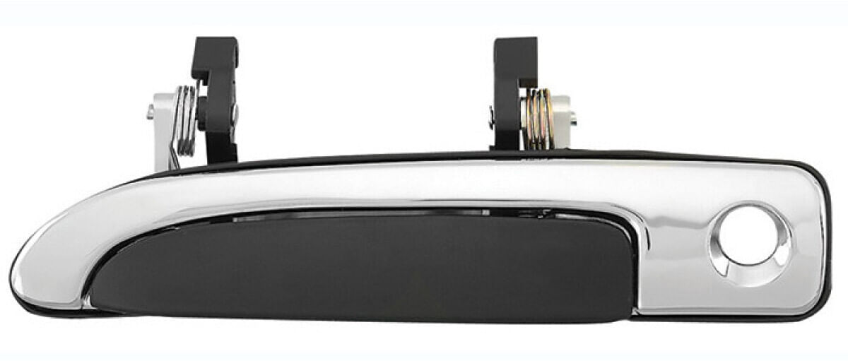 Manija Puerta Exterior Delantera Negro/Cromado Con Hoyo Para Llave Lado Conductor