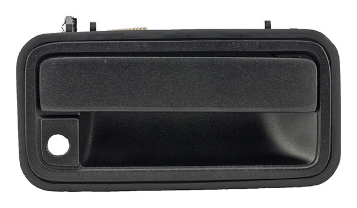 Manija Puerta Exterior Negro Con Hoyo Para Llave