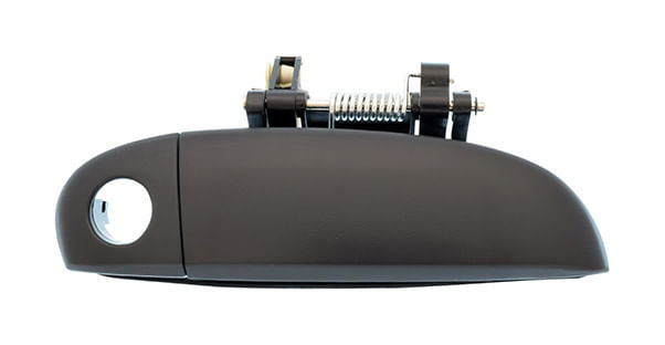 Manija Puerta Exterior Delantera Corrugada Negro Corrugado Negra Con Hoyo Para Llave Con Hoyo Para Llave Lado Pasajero