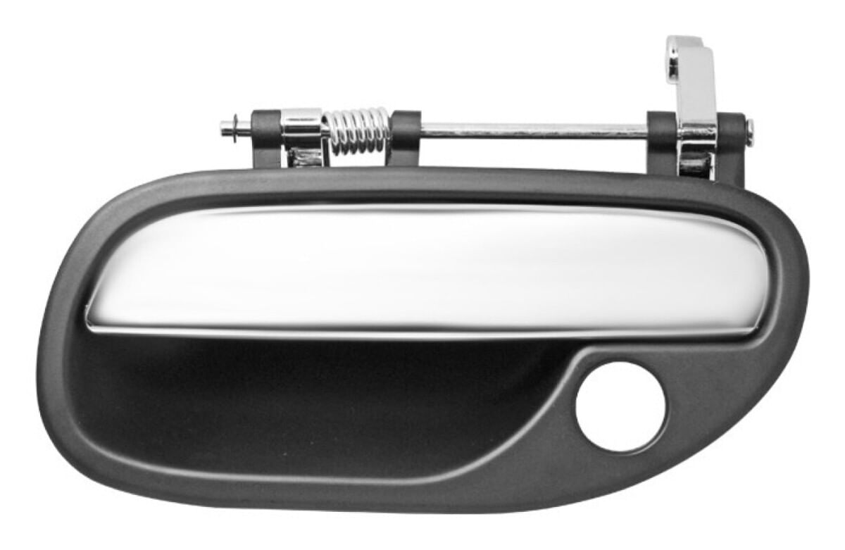 Manija Puerta Exterior Delantera Cromado/Negro Con Hoyo Para Llave Lado Conductor
