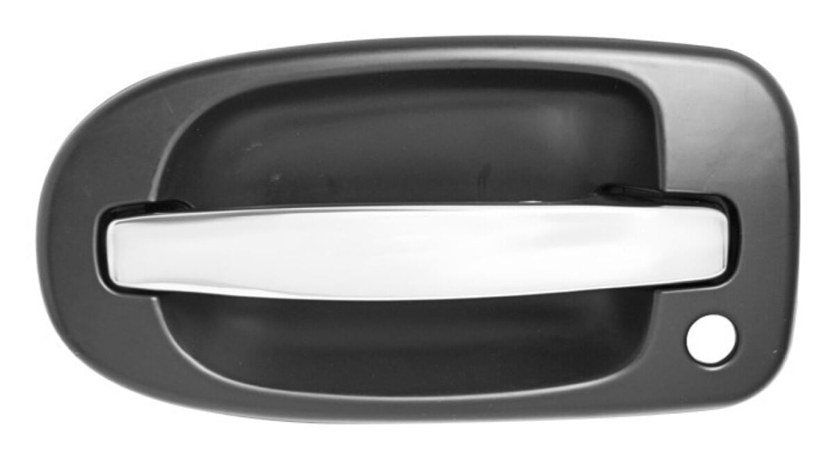 Manija Puerta Exterior Delantera Cromado/Negro Con Hoyo Para Llave Lado Conductor