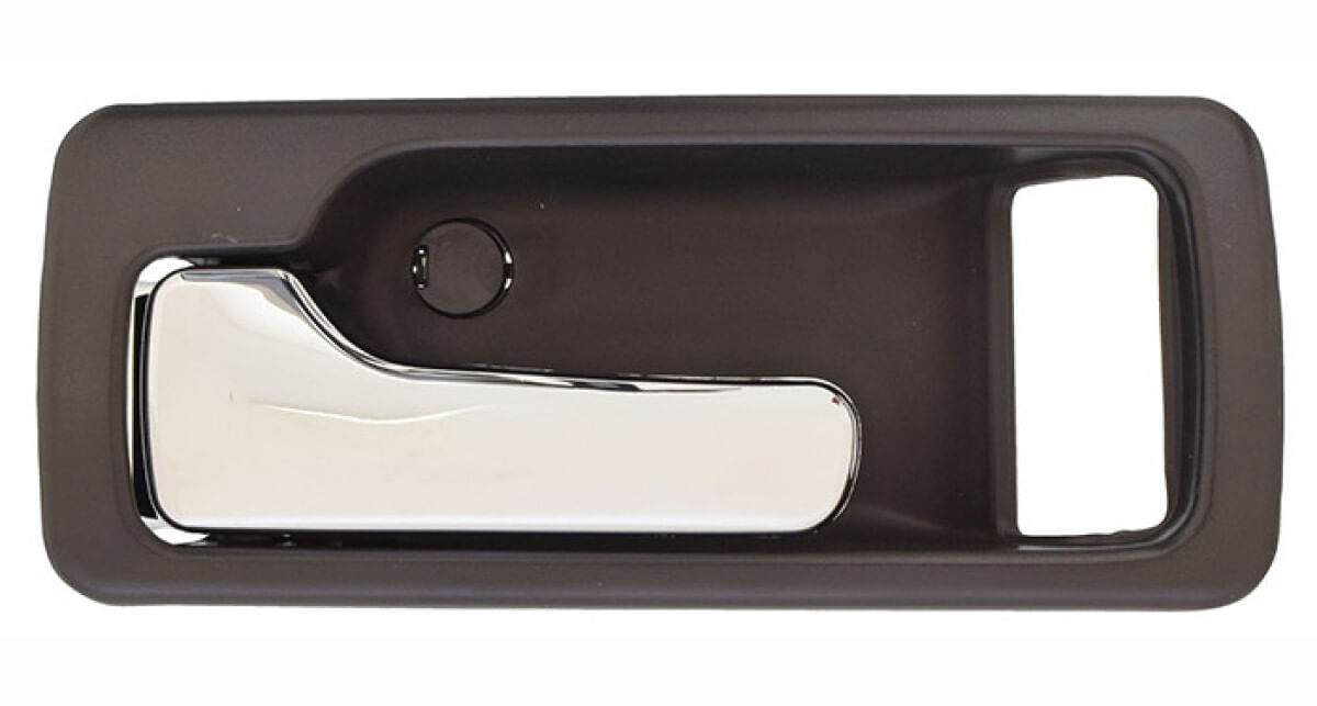 Manija Puerta Interior Delantera Gris Obscuro/Cromado Con Hoyo Para Seguro Lado Conductor