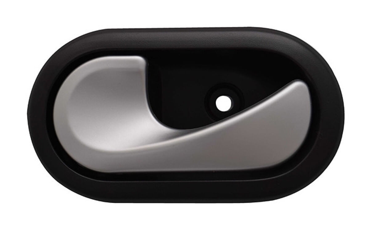 Manija Puerta Interior Delantera O Trasera Negro/Plata Lado Conductor