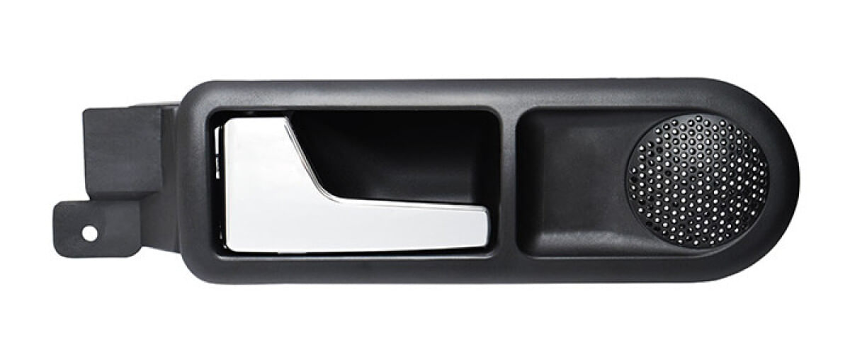 Manija Puerta Interior Trasera Cromado/Negro Lado Conductor