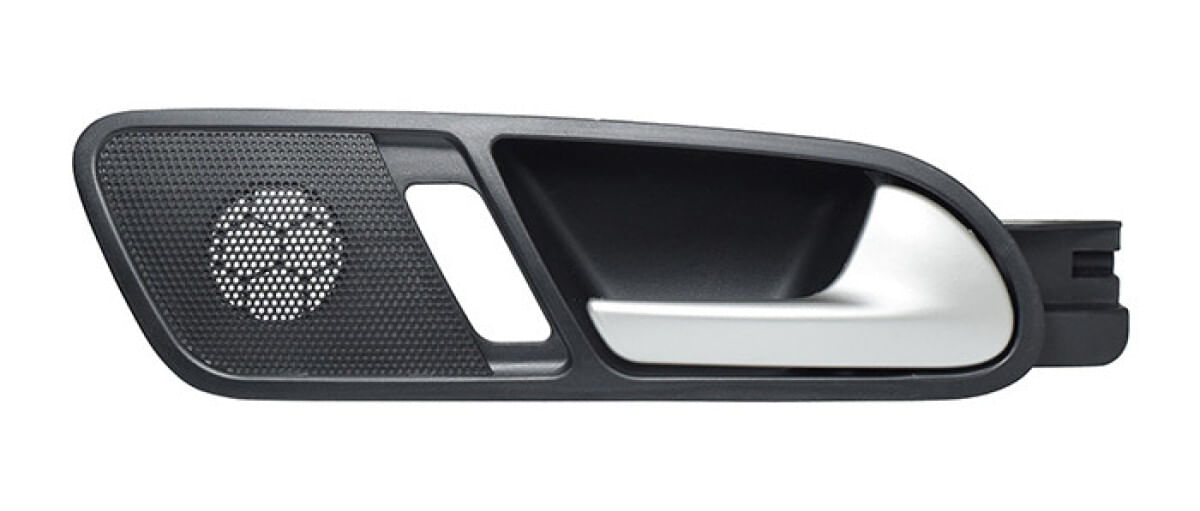 Manija Puerta Interior Trasera Negro/Plata Lado Pasajero