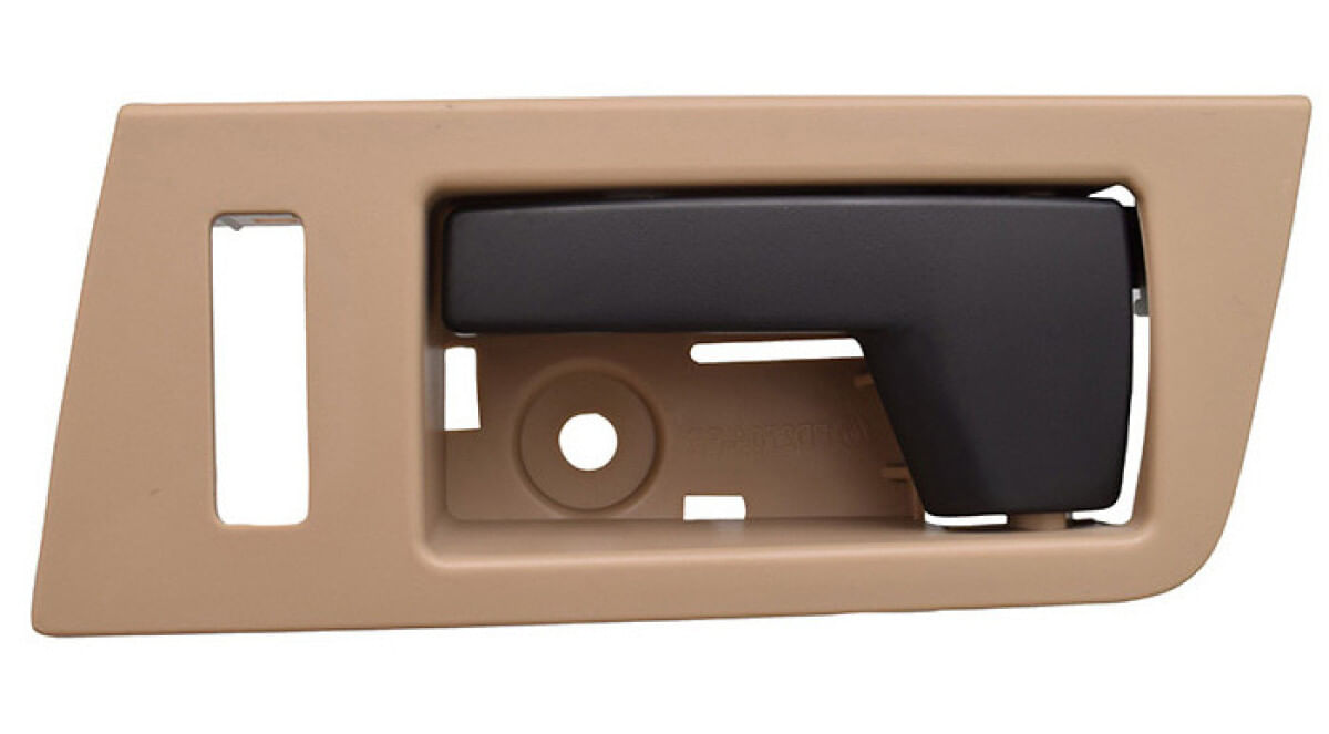 Manija Puerta Interior Delantera Beige/Negro Con Hoyo Para Seguro Lado Conductor