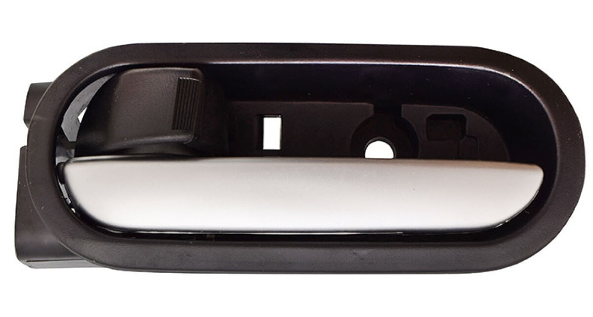 Manija Puerta Interior Trasera Negro/Plata Lado Conductor