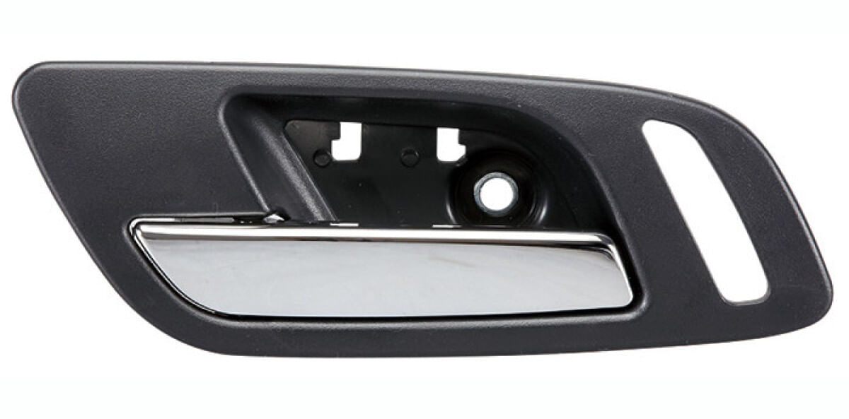 Manija Puerta Interior Delantera Negro/Cromado Con Hoyo Para Seguro Lado Conductor