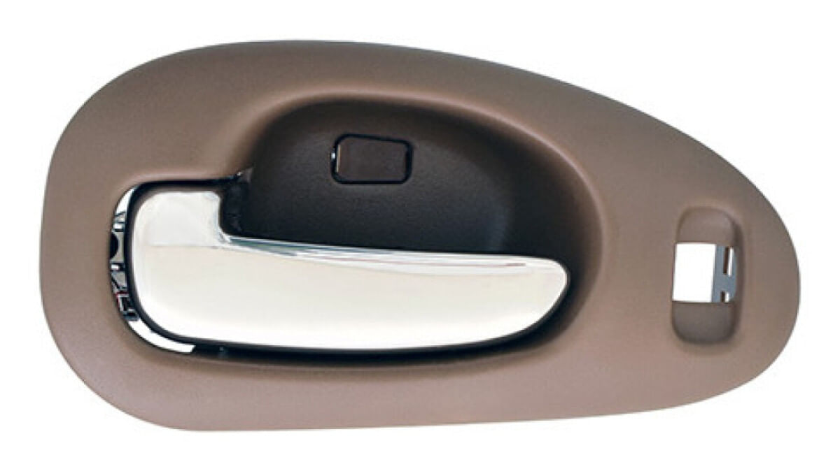 Manija Puerta Interior Delantera Beige/Cromado Con Hoyo Para Seguro Lado Conductor