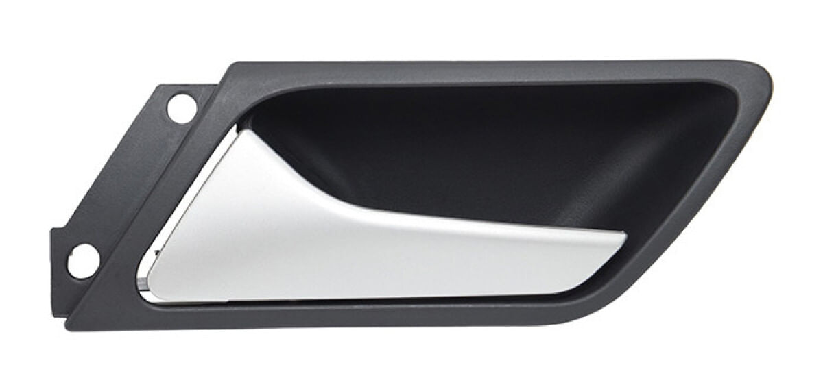 Manija Puerta Interior Trasera Negro/Plata Lado Conductor