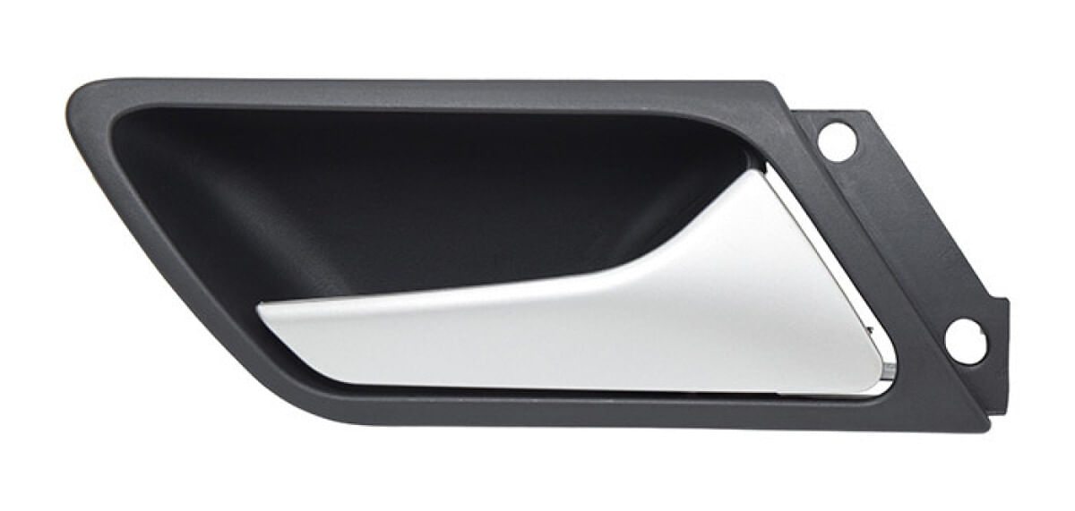 Manija Puerta Interior Trasera Negro/Plata Lado Pasajero