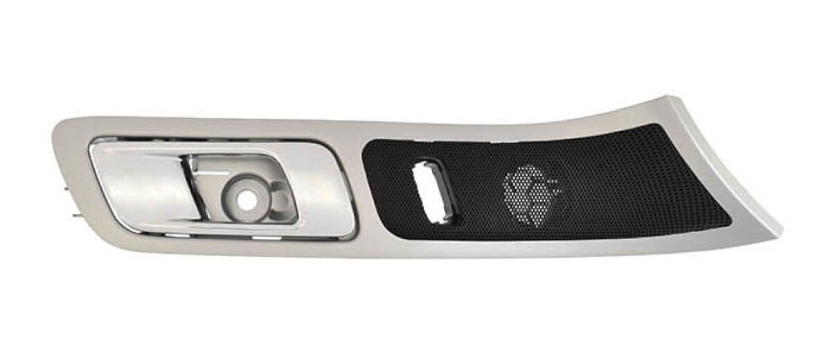 Manija Puerta Interior Delantera Gris/Cromado Con Hoyo Para Seguro Lado Pasajero