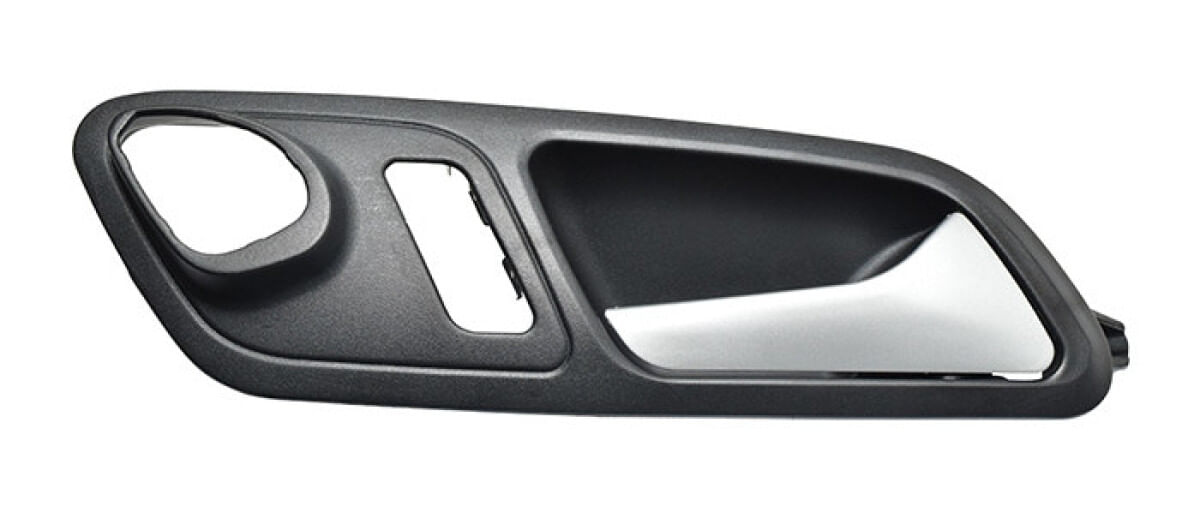 Manija Puerta Interior Delantera Negro/Plata Con Hoyo Lado Pasajero