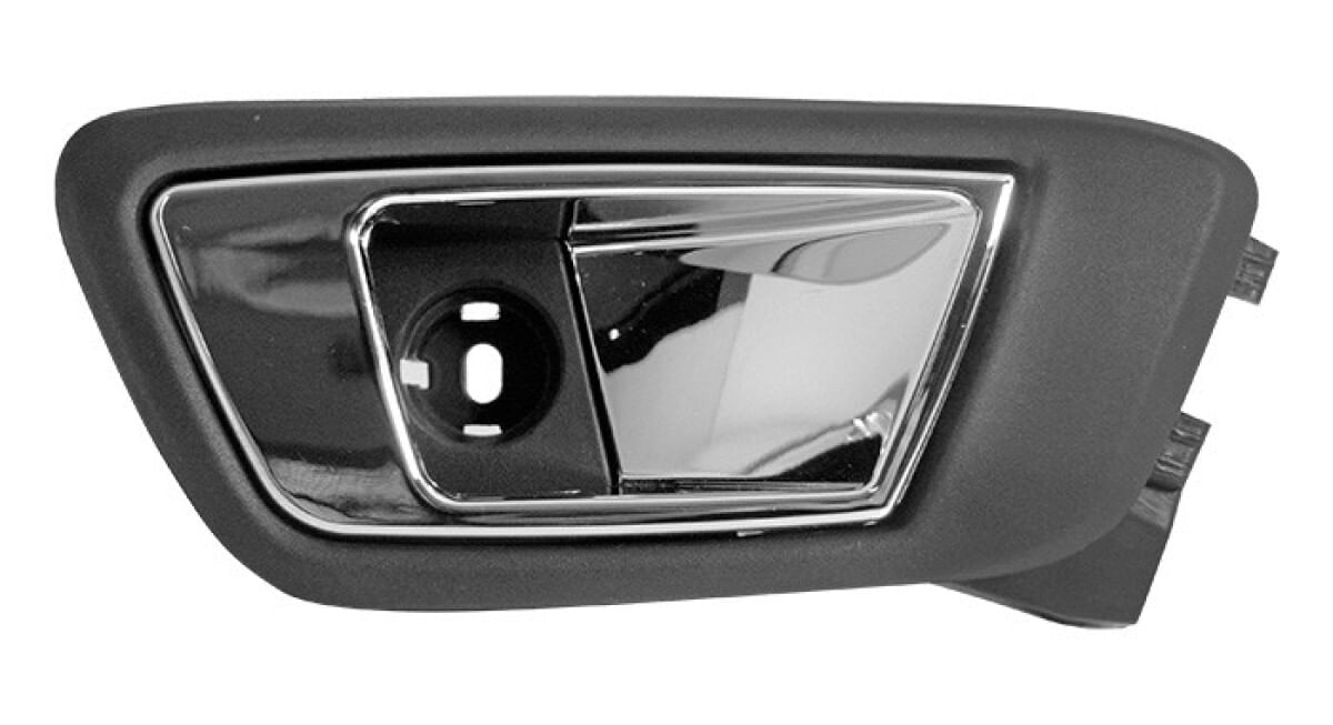 Manija Puerta Interior Trasera Cromado/Negro Lado Pasajero