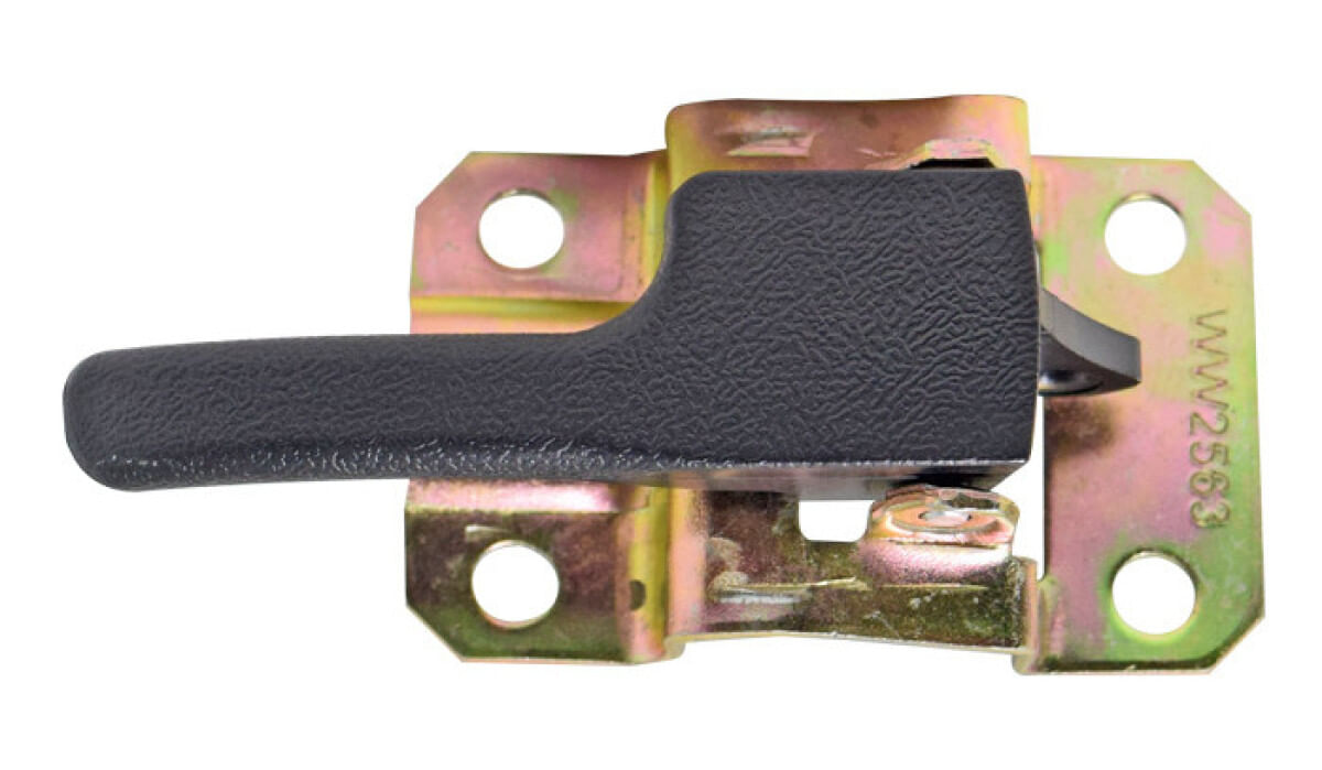 Manija Puerta Interior Delantera O Trasera Negro Corrugado Con Base Lado Conductor