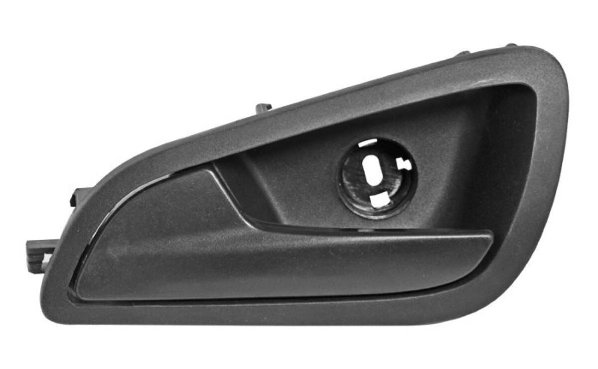 Manija Puerta Interior Delantera O Trasera Negro Corrugado Con Base Lado Conductor